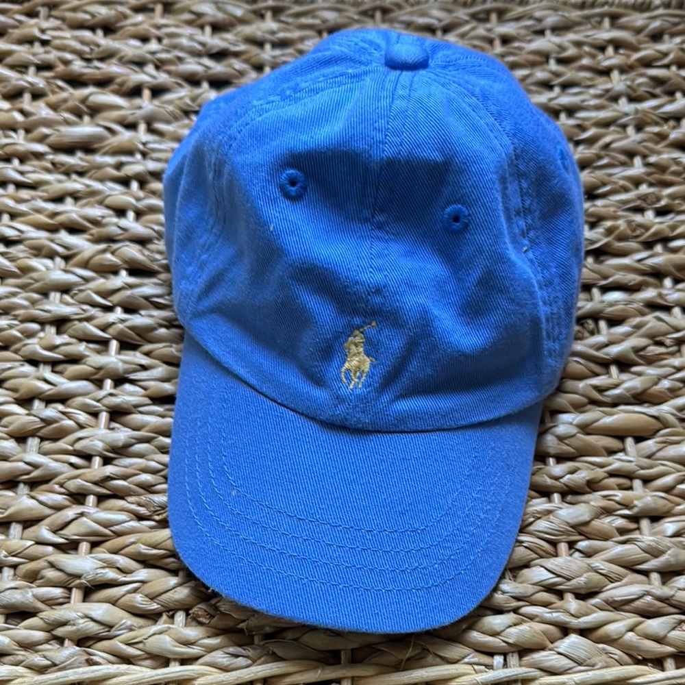 Blue Cap with Gold Logo